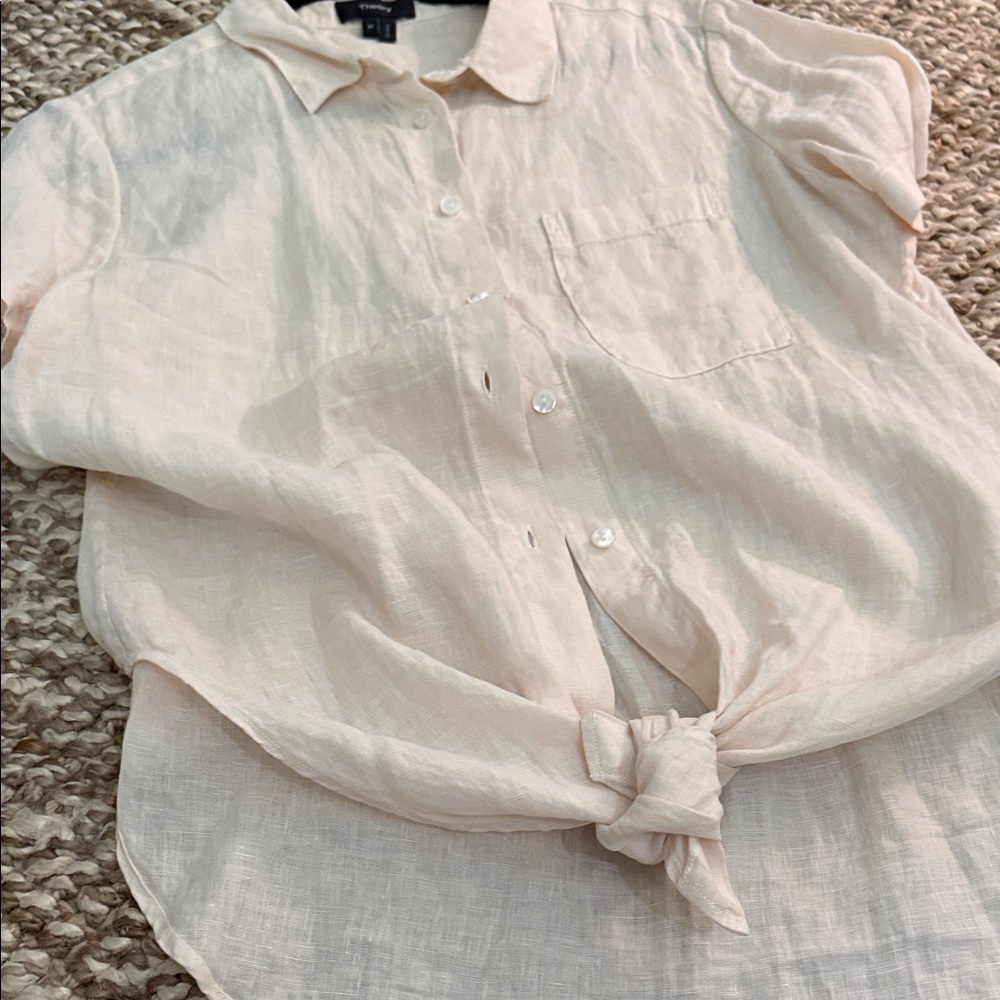 THEORY 100% Linen Button-Up Shirt - Unbranded - Picture 11 of 11